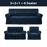 Turkish Style Sofa Covers Blue