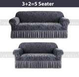 Zebra  Sofa Covers ( Grey )