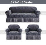 Zebra  Sofa Covers ( Grey )