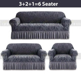 Zebra  Sofa Covers ( Grey )