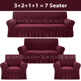 Turkish Style Sofa Covers Maroon