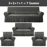 Turkish Style Sofa Covers Grey