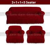 Zebra  Sofa Covers ( red)
