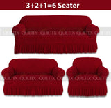 Zebra  Sofa Covers ( red)