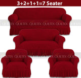 Zebra  Sofa Covers ( red)