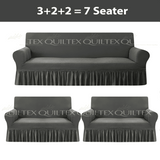 Turkish Style Sofa Covers Grey