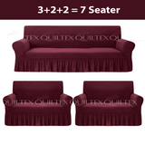 Turkish Style Sofa Covers Maroon