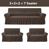 Turkish Style Sofa Covers  Dark Brown