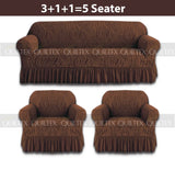 Zebra  Sofa Covers ( Dark Brown )