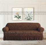 Zebra  Sofa Covers ( Dark Brown )
