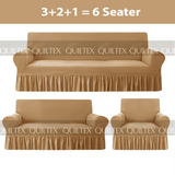 Turkish Style Sofa Covers Baige