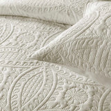 3 PCS Bedspread Set White