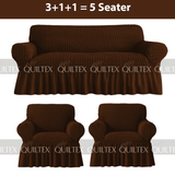 Bubble Sofa Cover  dark Brown