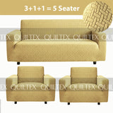 STRIPE JACQUARD SOFA COVER SKIN