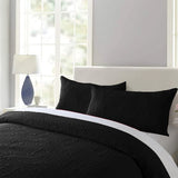 3 PCS Bedspread Set Black