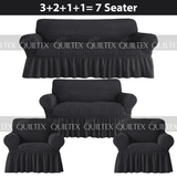 Bubble Sofa Cover Black Color