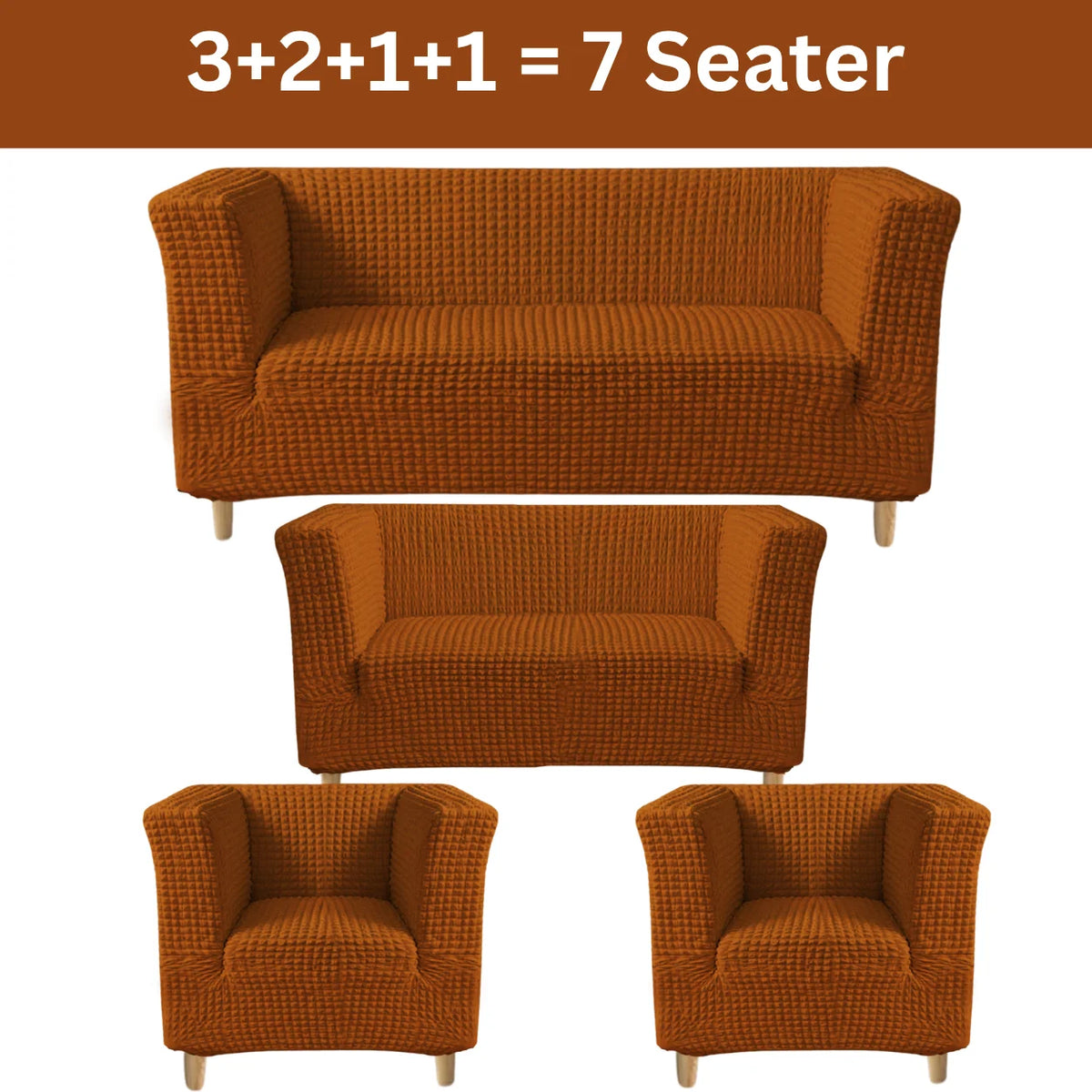 High-Arm Sofa Slipcover Coper
