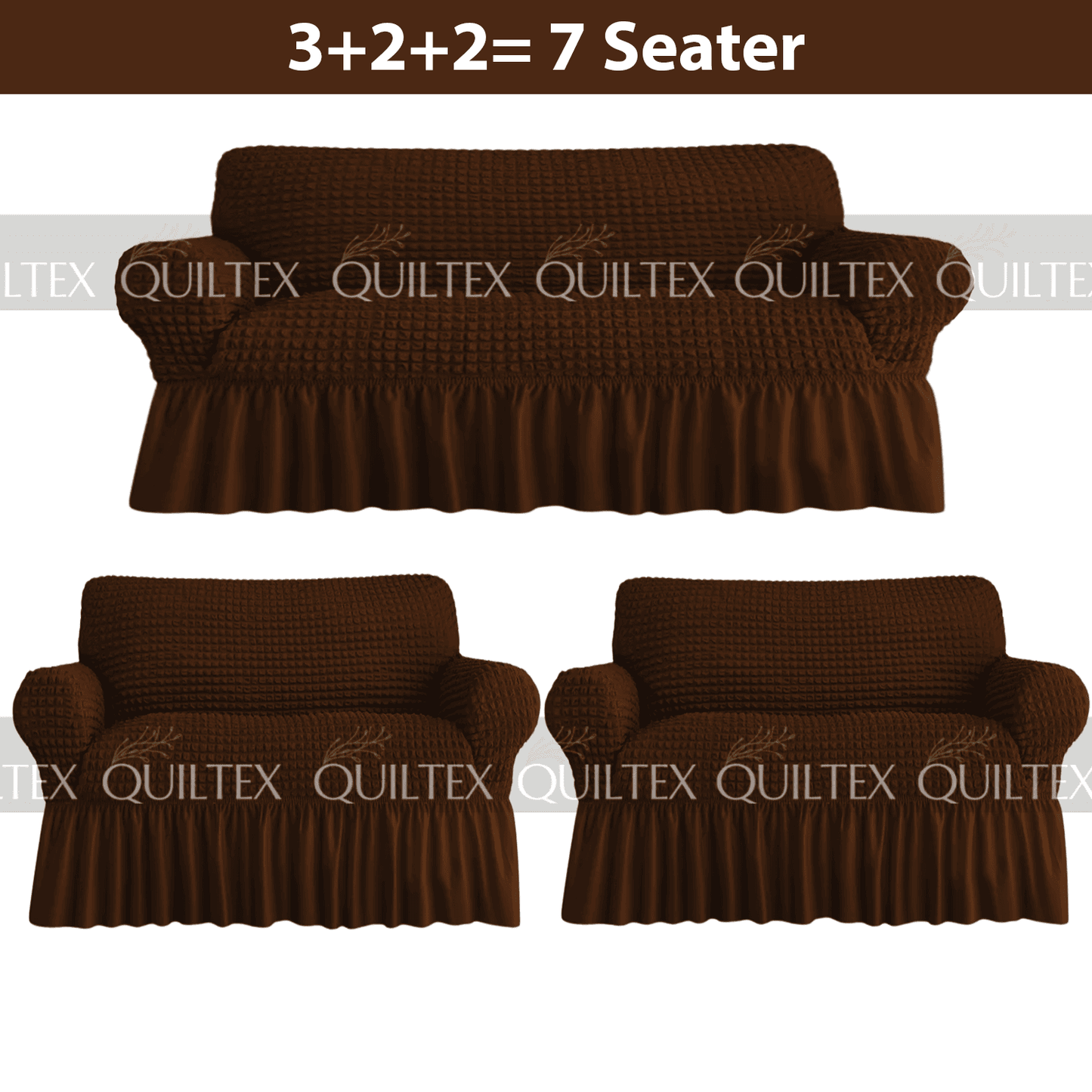 Bubble Sofa Cover Brown Color