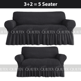 Bubble Sofa Cover Black Color