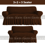 Bubble Sofa Cover  dark Brown