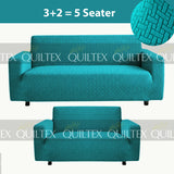 STRIPE JACQUARD SOFA COVER ZINK