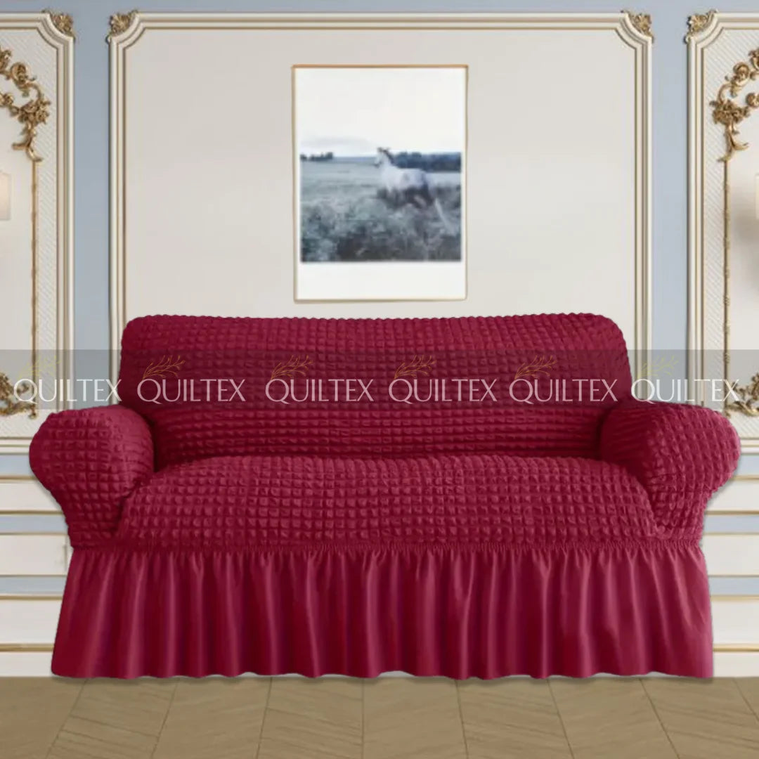 Bubble Sofa Cover Maroon Color