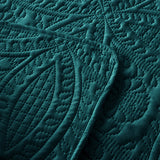 3 PCS Bedspread Set  Teal