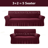 Turkish Style Sofa Covers Maroon