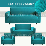 STRIPE JACQUARD SOFA COVER ZINK