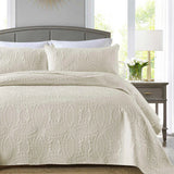 3 PCS Bedspread Set White