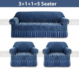 Zebra  Sofa Covers ( Blue )