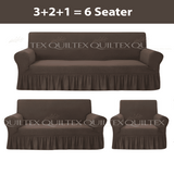 Turkish Style Sofa Covers  Dark Brown