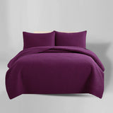 3 PCS Bedspread Set Purple