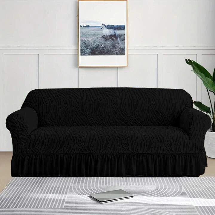 Zebra  Sofa Covers ( Black) Zebra  Sofa Covers ( Black)