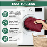 Cotton Quilted Sofa Cover ﹙ Maroon ﹚