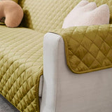 Cotton Quilted Sofa Cover ﹙ Baige ﹚