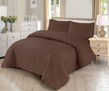 3 PCS Brown Bedspread Set