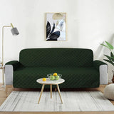 Cotton Quilted Sofa Runner - Sofa Coat (Green)