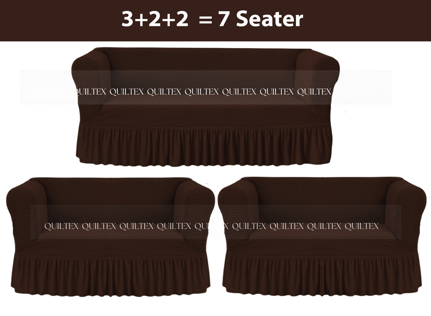 Turkish Style Sofa Covers Brown