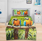 Parrots Printed kids Bedsheet Set D#008