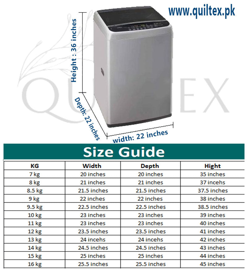 Grey Color 100% Waterproof Top Loaded Washing Machine Cover