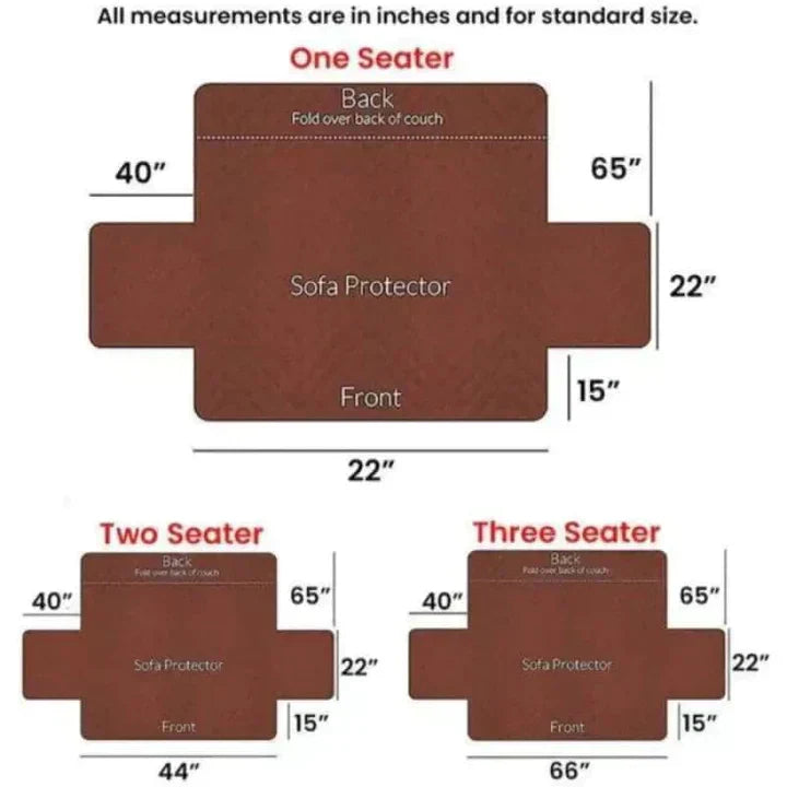 Ultrasonic Sofa Cover ( BROWN )