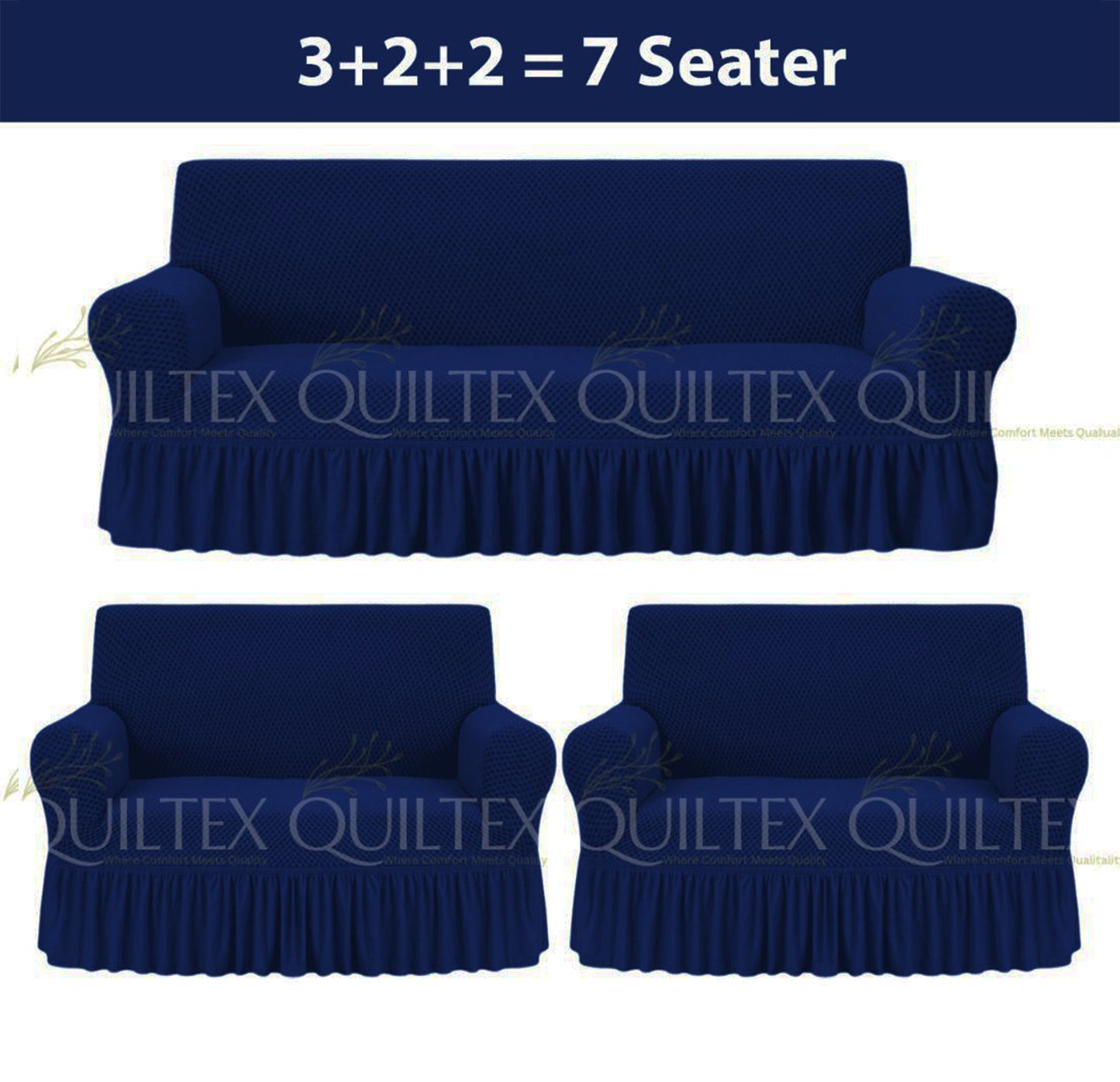 Turkish Style Sofa Covers Blue