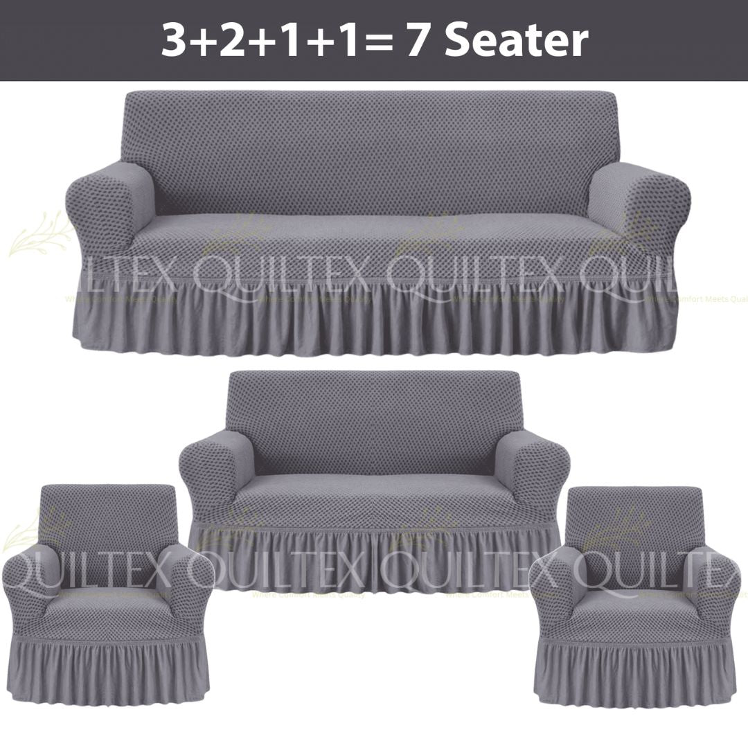 Turkish Style Sofa Covers Grey