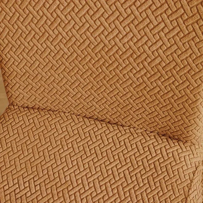 Velvet Strip Design Fitted Dinning Chair Covers Coper