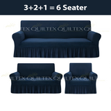 Turkish Style Sofa Covers Blue