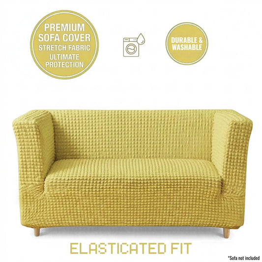 High-Arm Sofa Slipcover Golden