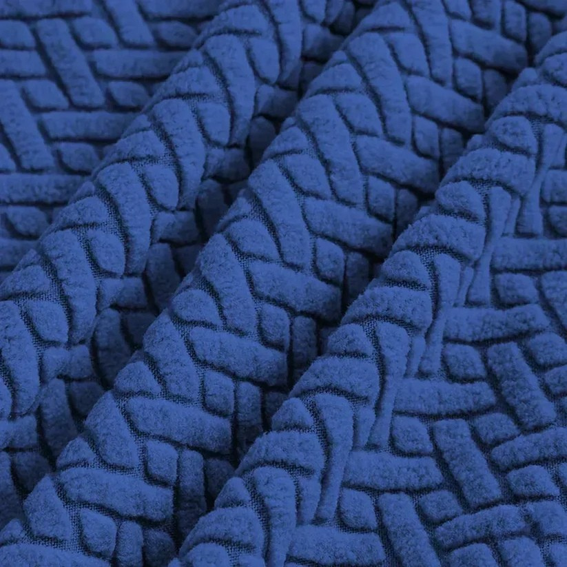 Stripe Jacquard Turkish Chair Cover - BLUE
