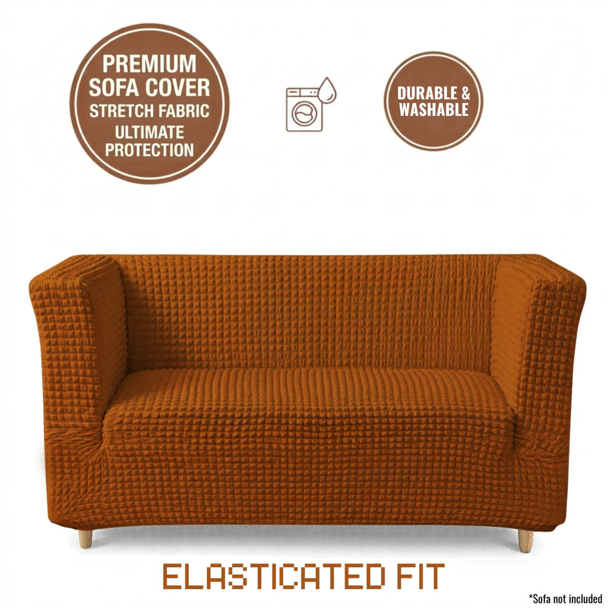 High-Arm Sofa Slipcover Coper