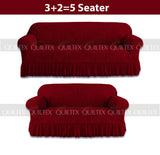 Zebra  Sofa Covers ( red)
